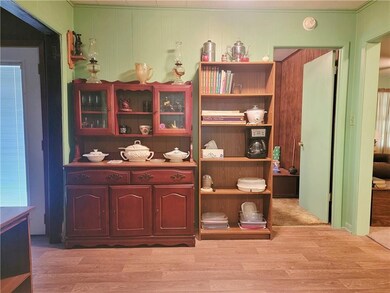 Storage area dining hutch for kitchen