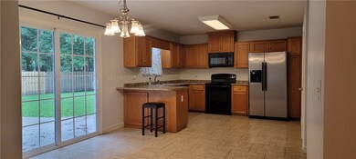 Dining room and kitchen