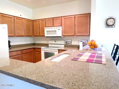 Kitchen has Granite Counter tops