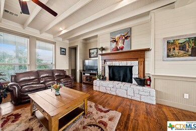Living area w/ fireplace