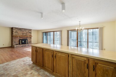 from kitchen to dining/living