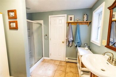 Shower and entrance to the master bedroom
