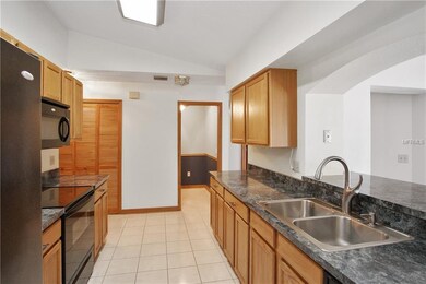 The kitchen is conveniently located right off of t