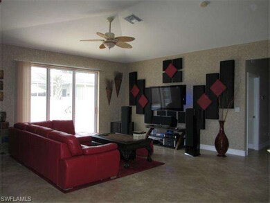 Spacious Living room with walk out to lanai