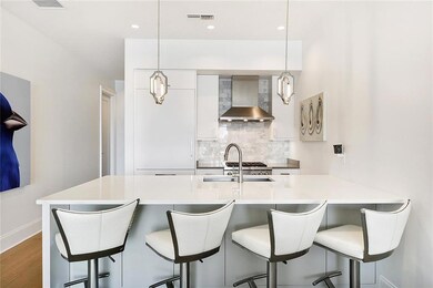 Kitchen: Hanstone, counter-height 