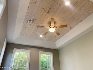 White washed tongue and groove ceiling