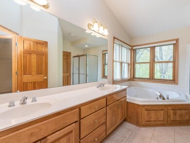 Master Full Bath features dual sink vanity, large 