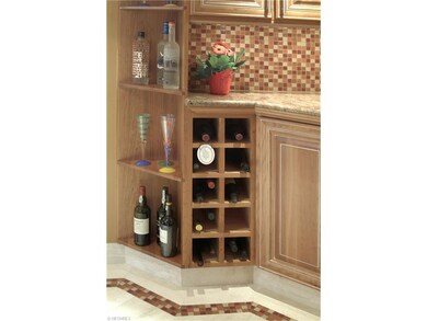 Custom Wine Bin...also Showing the Glass Tile Back