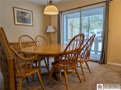 Dining area sits 6 plus three at the kitchen count