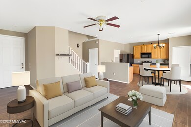 View towards kitchen- Virtually staged