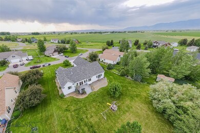 Aerial view of back yard & home