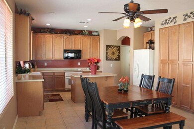Warm and Inviting Kitchen with Island