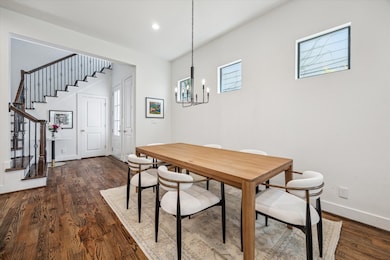 The dining area with plenty of space for a large t