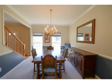This dining room is large enough to entertain fami