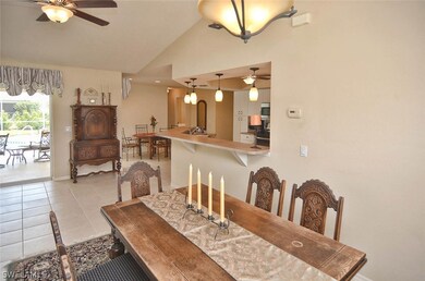 Dining room is perfectly situated to make the most of the open concept and the views.