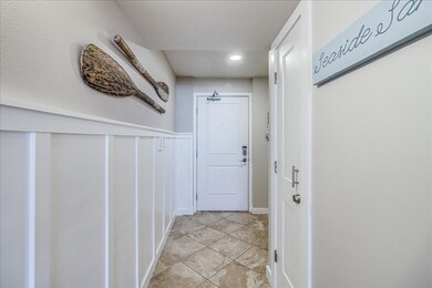 Entry hall with batten board adds charm upon entry