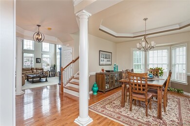 View from front foyer that highlights the open flo