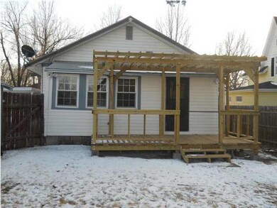 Rear view showing new deck
