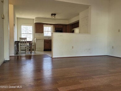 Living Room connected to eat-in Kitchen