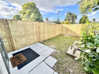 private fenced patio