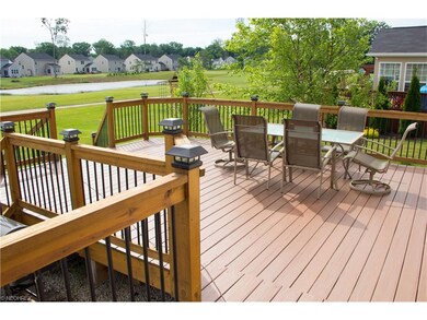 View of pond from large deck