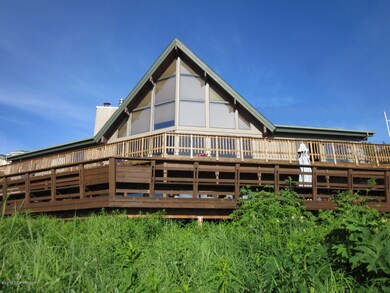 Viewed from lower lot