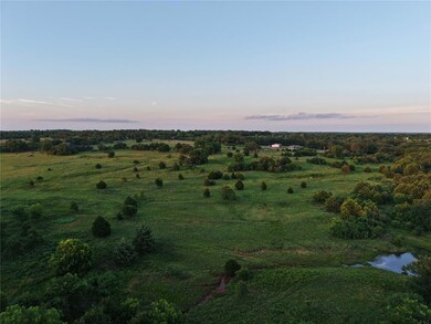 Aerial view at dusk of a view of rural / pastoral area