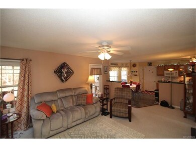 Open concept family room, breakfast nook and kitch