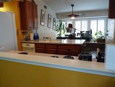 Looking at kitchen