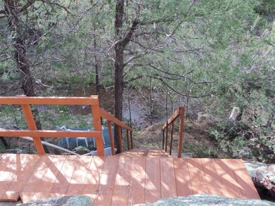 Brand new staircase to creek