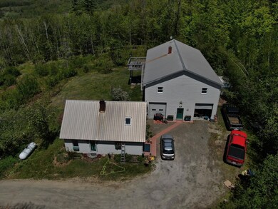 house and shed- drone