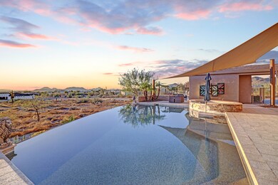 Infinity heated pool