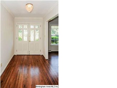 Entry Foyer with leaded glass double doors