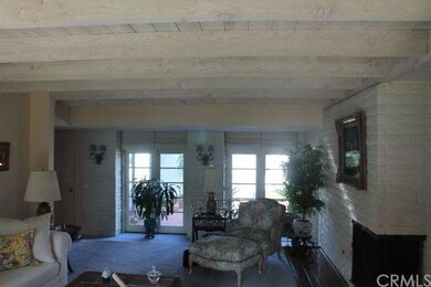 Living Room with French Doors to Backyard