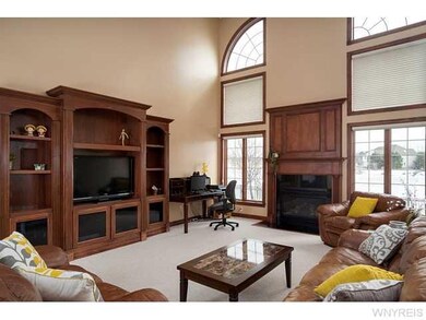 Family Room. Large family room with built-in enter