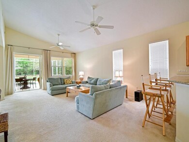 Cathedral ceilings lend to the airy feeling in the