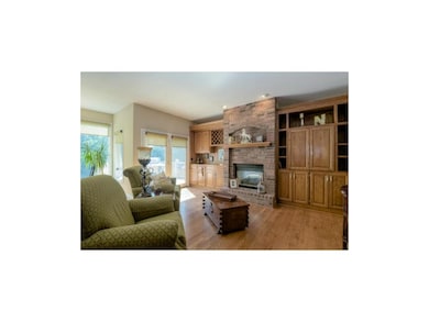 View of Hearth Room with See Through Fireplace into Great Room!