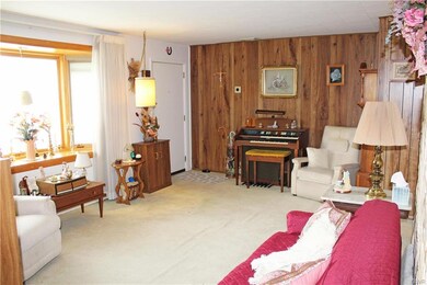 Light-filled living room and entryway