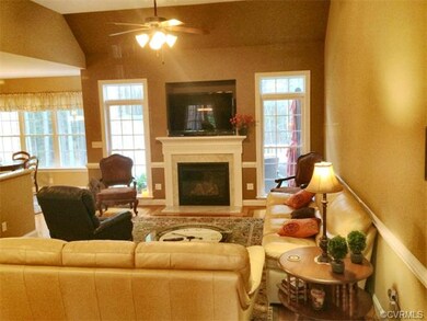 Custom interior paint adds to the elegant floor pl