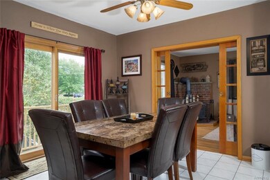 Dining Room with new (2017) sliding glass door to 