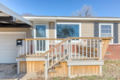 Newly built front porch with bench seating