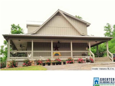 Side view of lodge