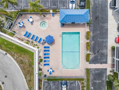 Aerial view of pool