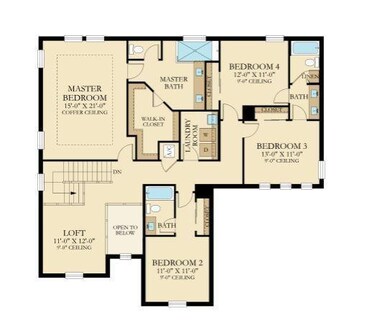 Chelsea Floor Plan Upstairs