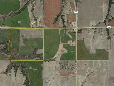 Aerial view of property showing distance of 1/2 mi