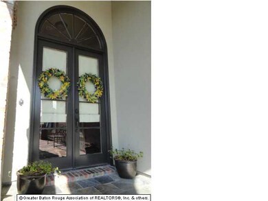 Front door entrance with slate flooring