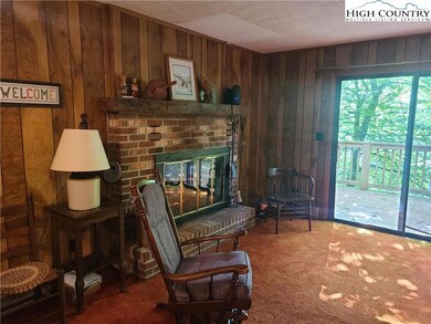 cozy living room with fireplace