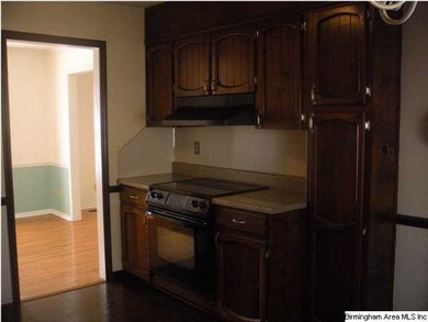 kitchen has electric stove
