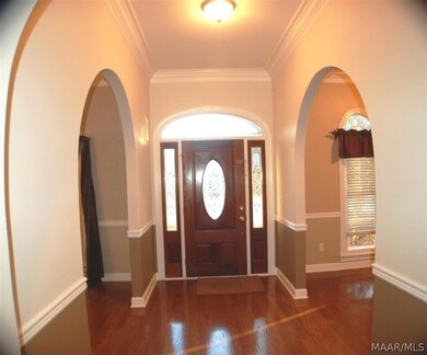 foyer with archway