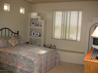 Guest room with built-ins & window seat